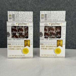 Harry Potter 20ct Decorative String Lights Set of 2 Wizarding World LED 7.22ft